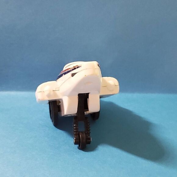 vintage SL Uk design USAF Friction Action Jet Plane - White & Blue - Picture 3 of 7